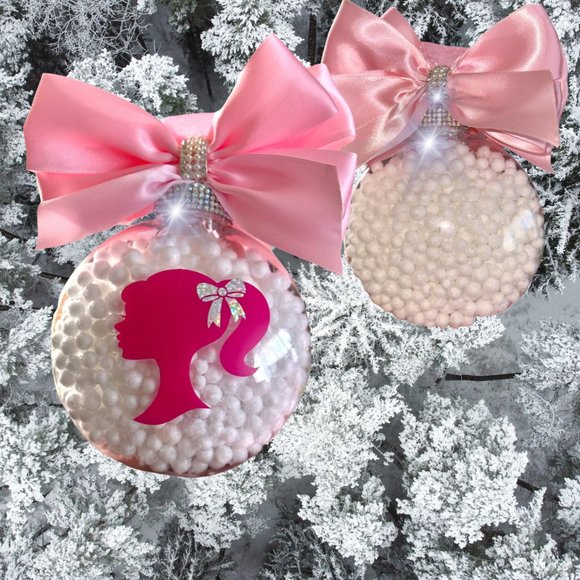 Christmas Ornament Set 4, Custom Ornaments, Barbie Inspired Gift, Personalized - Picture 7 of 16